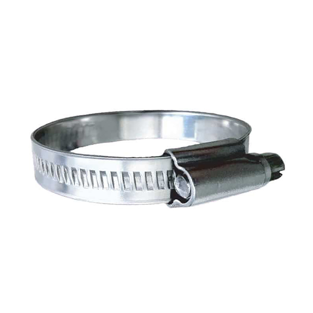 Trident Marine 316 SS Non-Perforated Worm Gear Hose Clamp - 15/32" Band - (3/4" 1-1/8") Clamping Range - 10-Pack - SAE Size 10