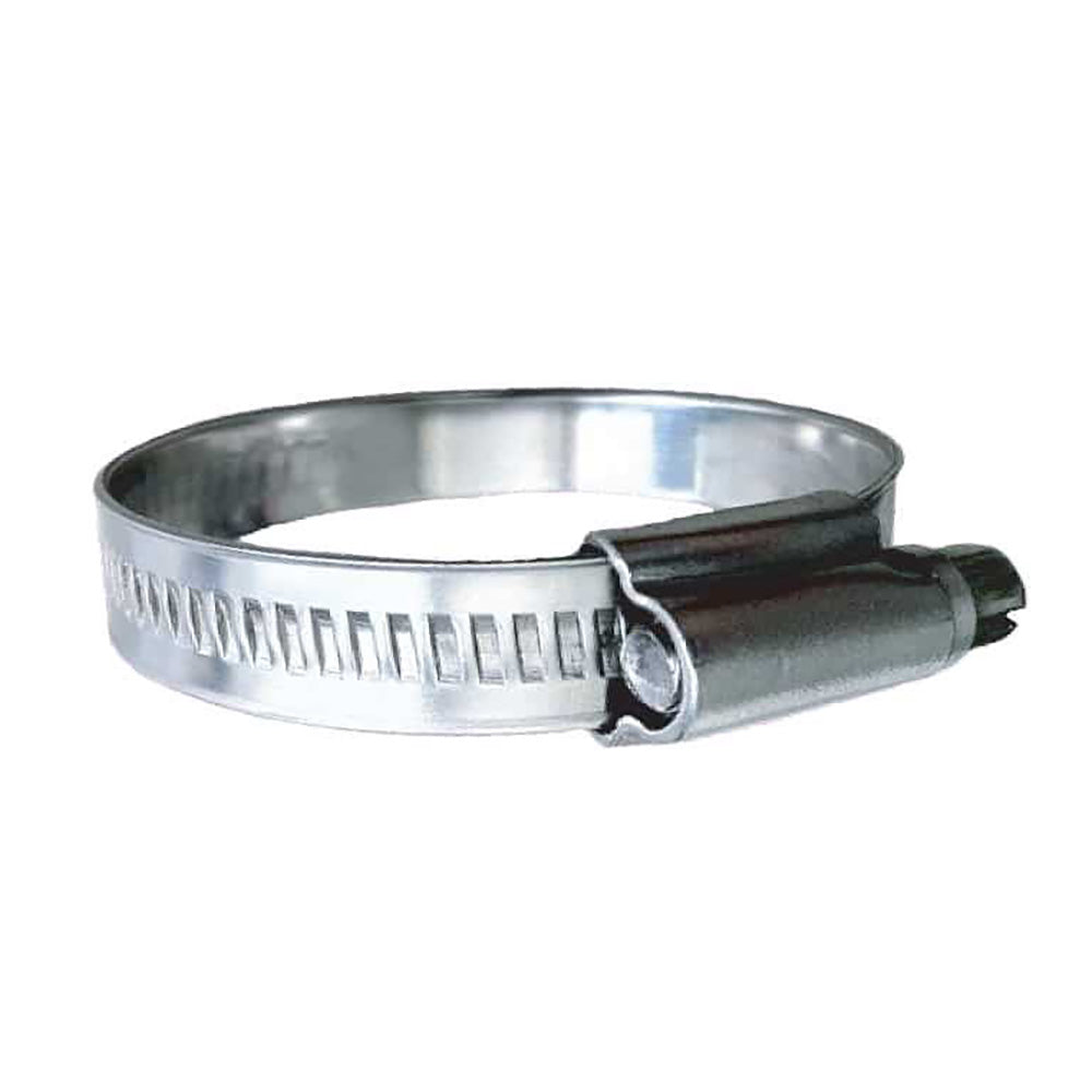 Colliers de serrage à vis sans fin non perforés Trident Marine en acier inoxydable 316 - Bande 15/32" - Plage de serrage (1-1/4" 1-3/4") - Paquet de 10 - Taille SAE 20