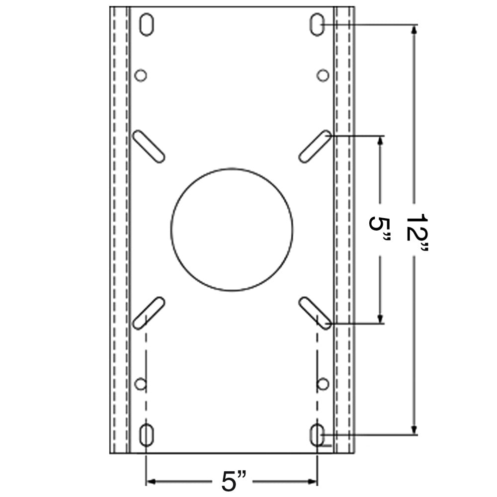 Support pivotant/coulissant non verrouillable Springfield Trac-Lock pour poteau de 2-7/8"