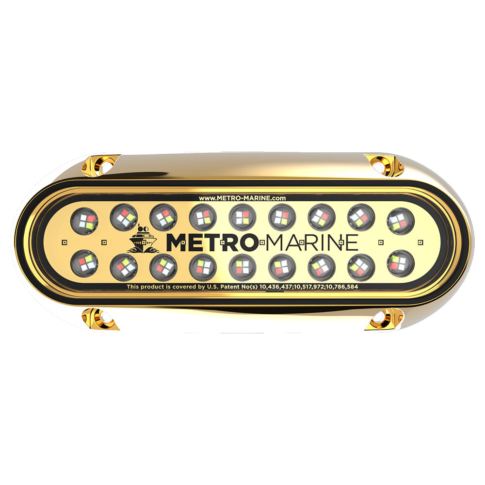 Metro Marine High-Output Elongated Underwater Light w/Intelligent Full Spectrum LEDs - RGBW, 90 Beam