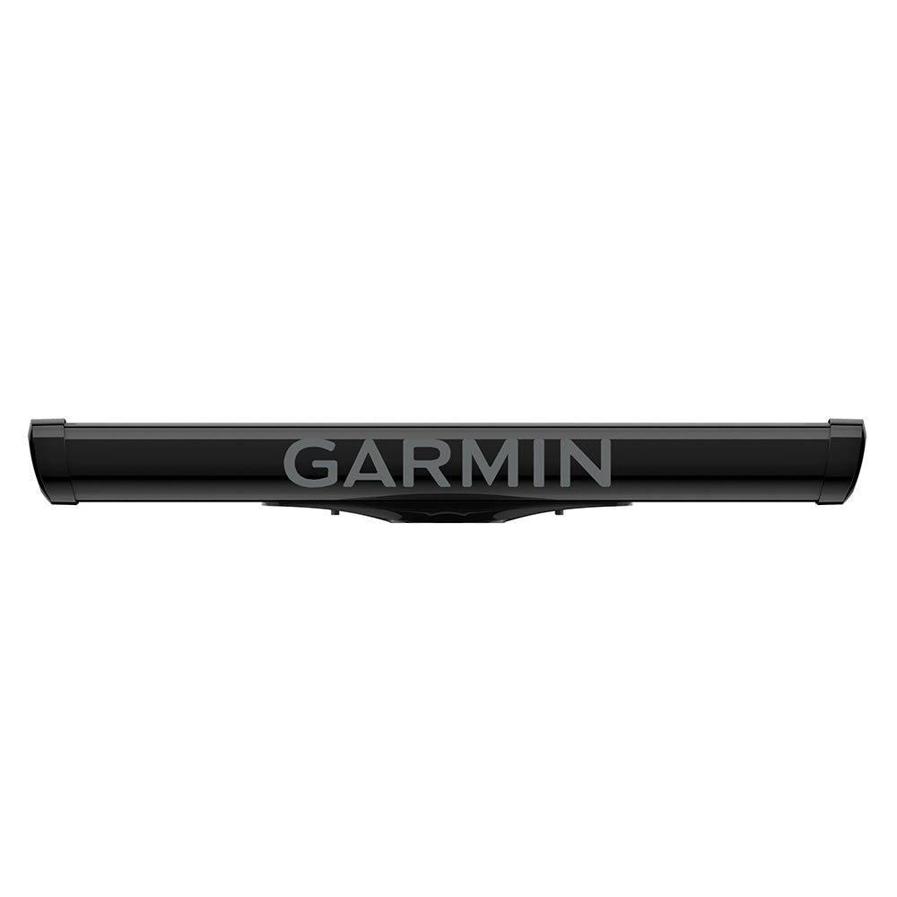 Garmin GMR Fantom 4-foot antenna array radar in black, designed for marine navigation and collision avoidance systems.