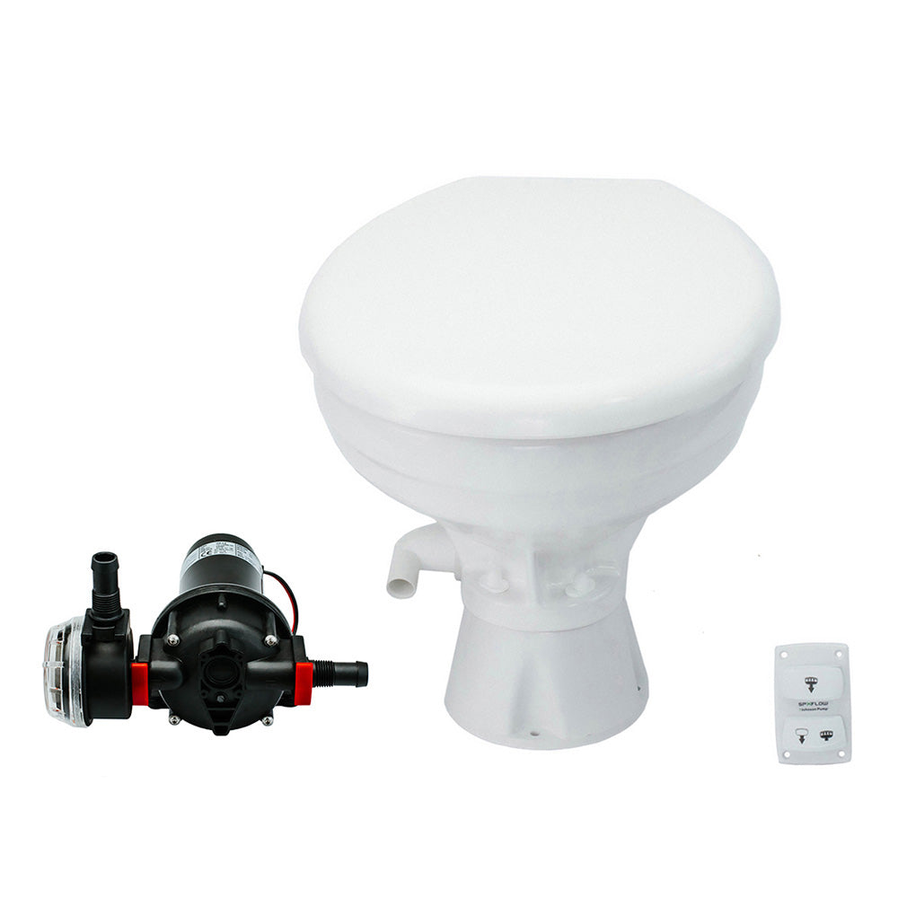 Johnson Pump AquaT Toilet Silent Electric  Comfort - 24V w/Pump