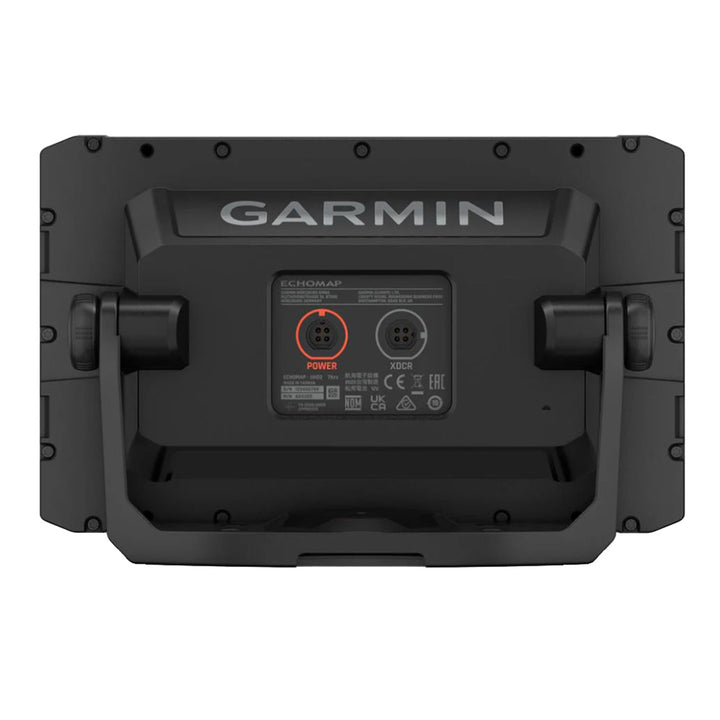 Garmin ECHOMAP UHD2 72cv GPS fishfinder combo display with screen and controls, no transducer included.
