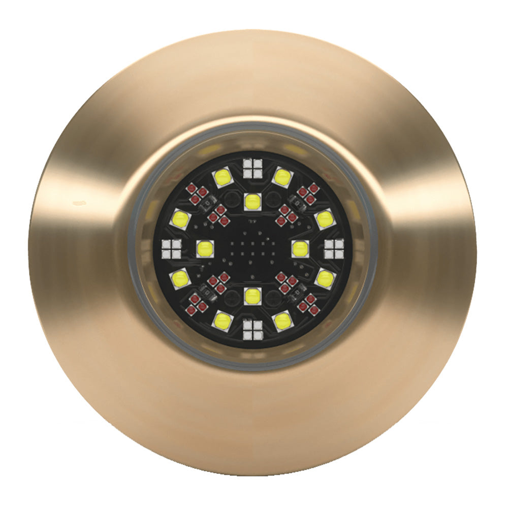 Lumishore EOS TIX404 underwater lighting system with interchangeable thru-hull, designed for marine LED illumination.