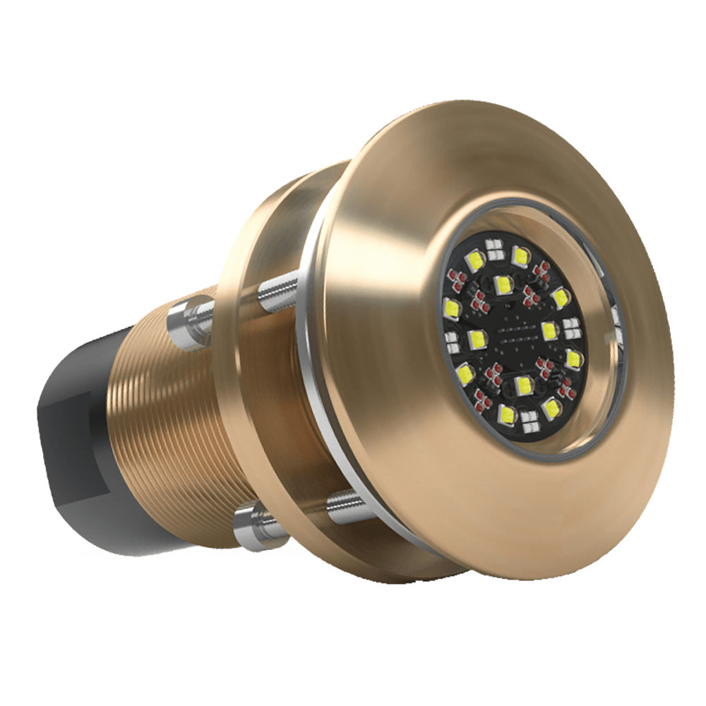 Lumishore EOS TIX404 interchangeable thru-hull underwater lighting fixture with sleek design and durable construction.