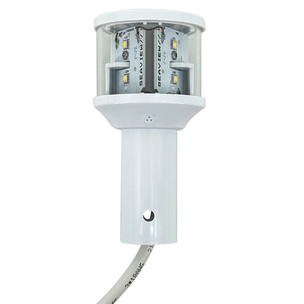 Seaview 24V C5 Certified Round 3nm LED Combo Masthead All-Round Navigation Light in white for marine vessels
