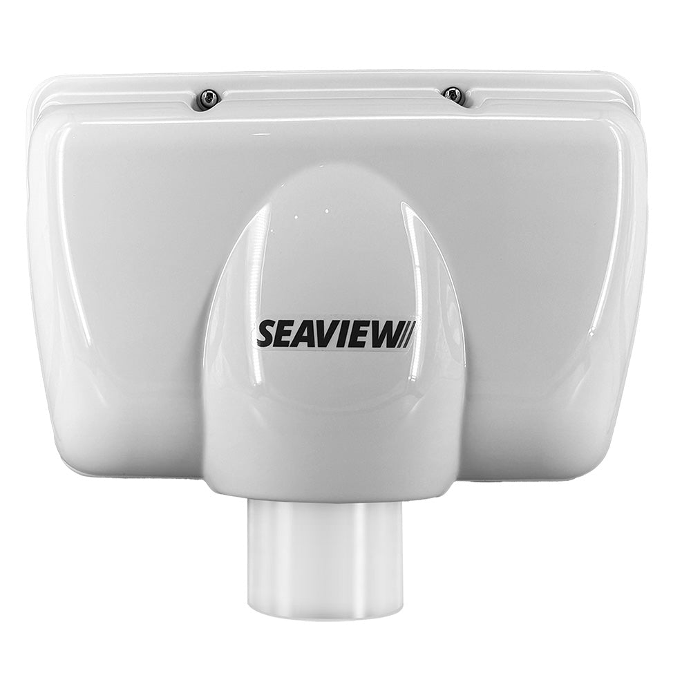 Seaview PowerPod uncut display mount with aluminum base, 11.125 inches wide by 8 inches high, showcasing the usable face.