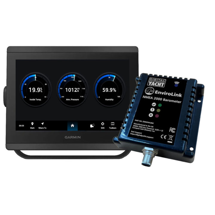 Digital Yacht EnvironLINK NMEA 2000 temperature and humidity sensor accessory for marine navigation systems.