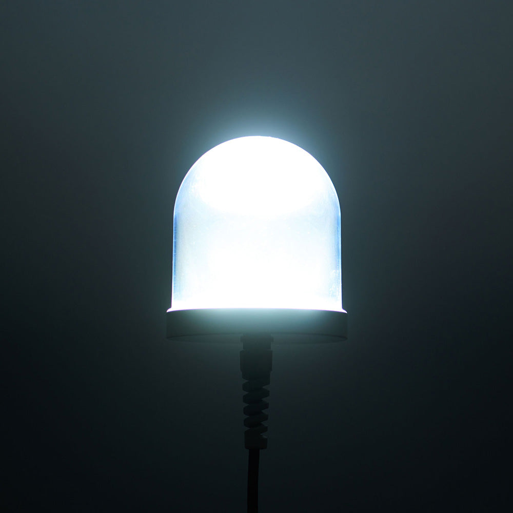 Hydro Glow 200W LED underwater dock light in daylight white, showing bright illumination for underwater lighting applications.
