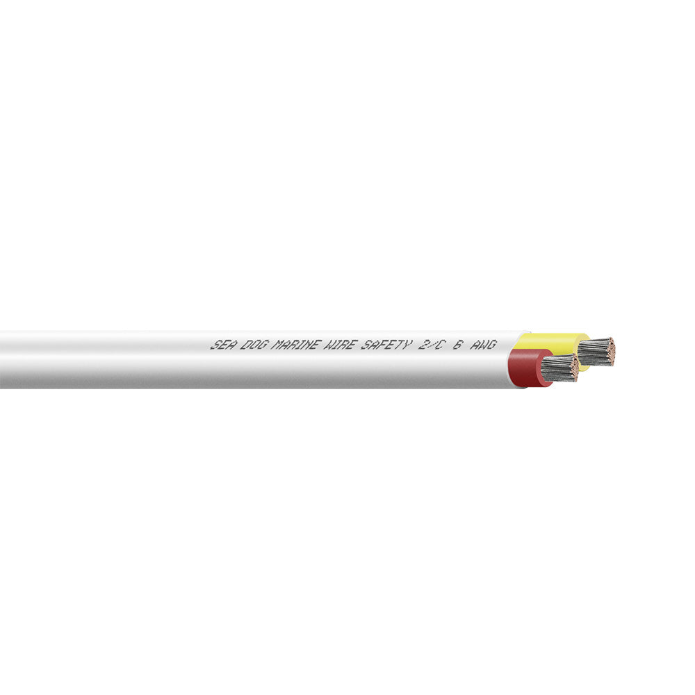 Sea-Dog 6/2 AWG Flat Duplex Safety Wire Red/Yellow - 50&
