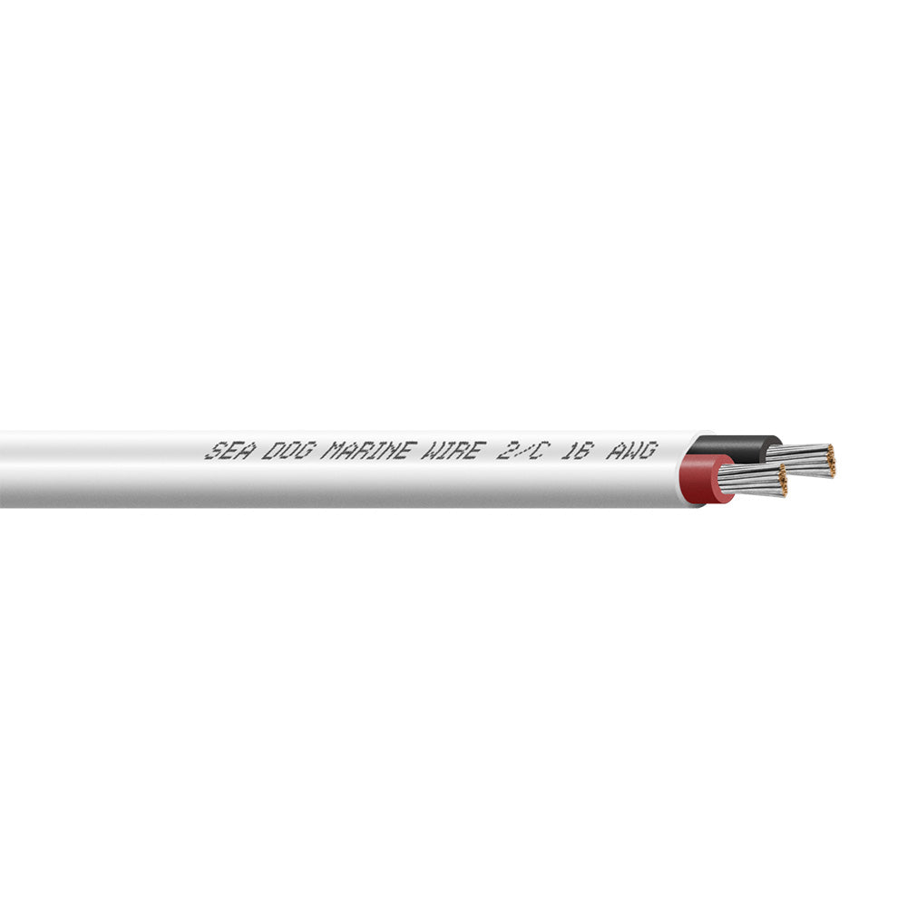 Sea-Dog 16/2 AWG Flat Duplex Wire - Red/Black - 500&