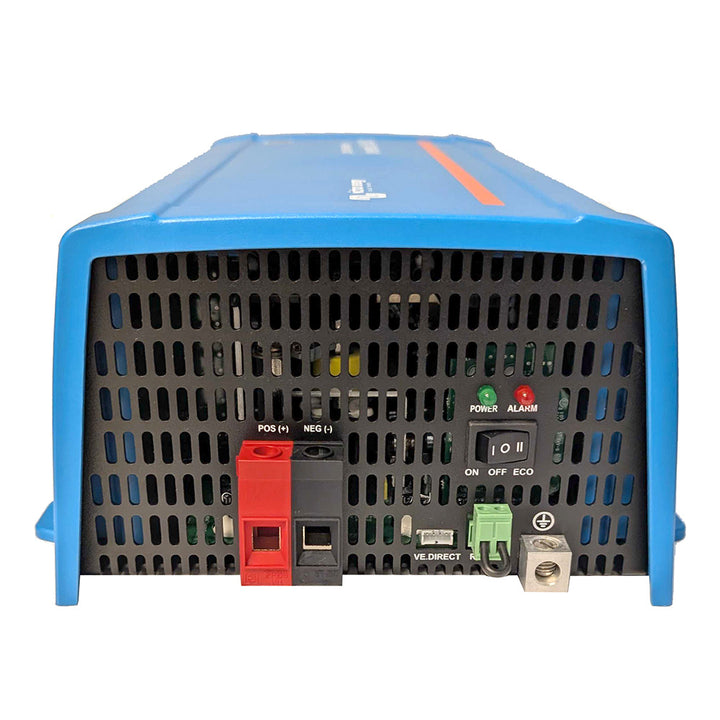 Victron Energy 24/1600 inverter with VE.Direct port, NEMA 5-15R outlet, designed for reliable power conversion.