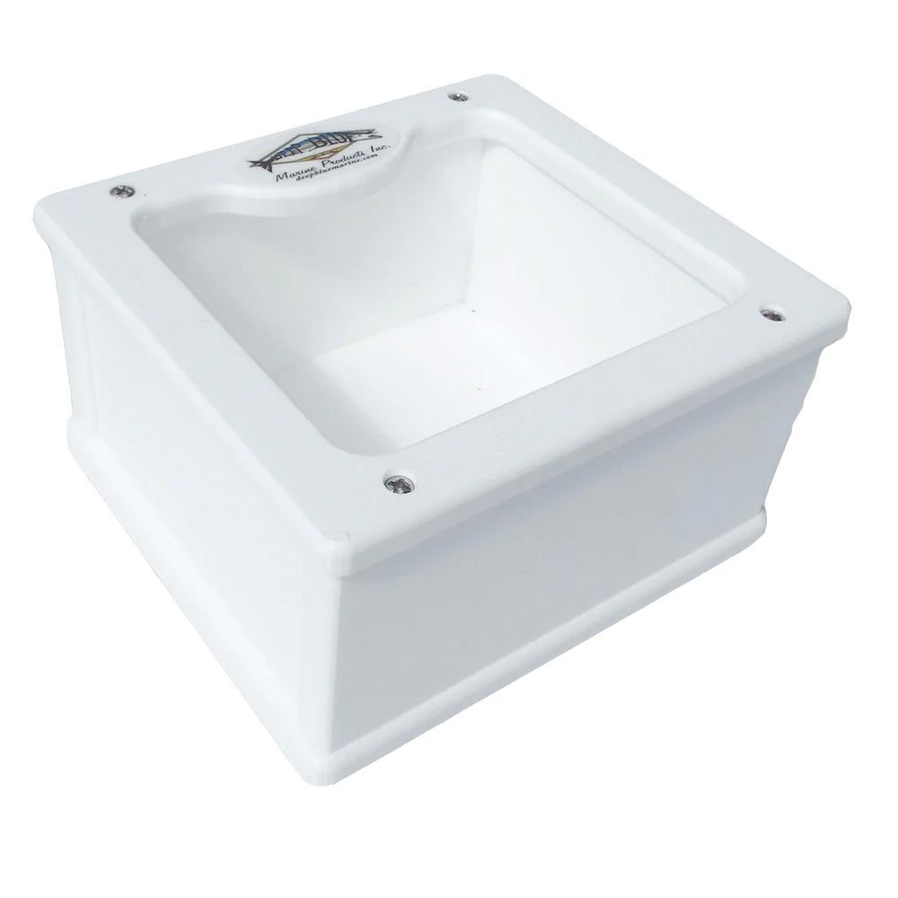 Deep Blue Marine Starboard Catch All Box for fishing accessories, featuring a durable marine storage container with compartments.
