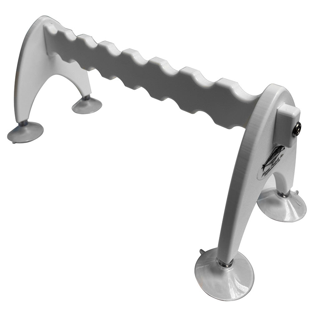 Deep Blue Marine white paper towel holder with fishing accessories design, suitable for marine or outdoor kitchen use.