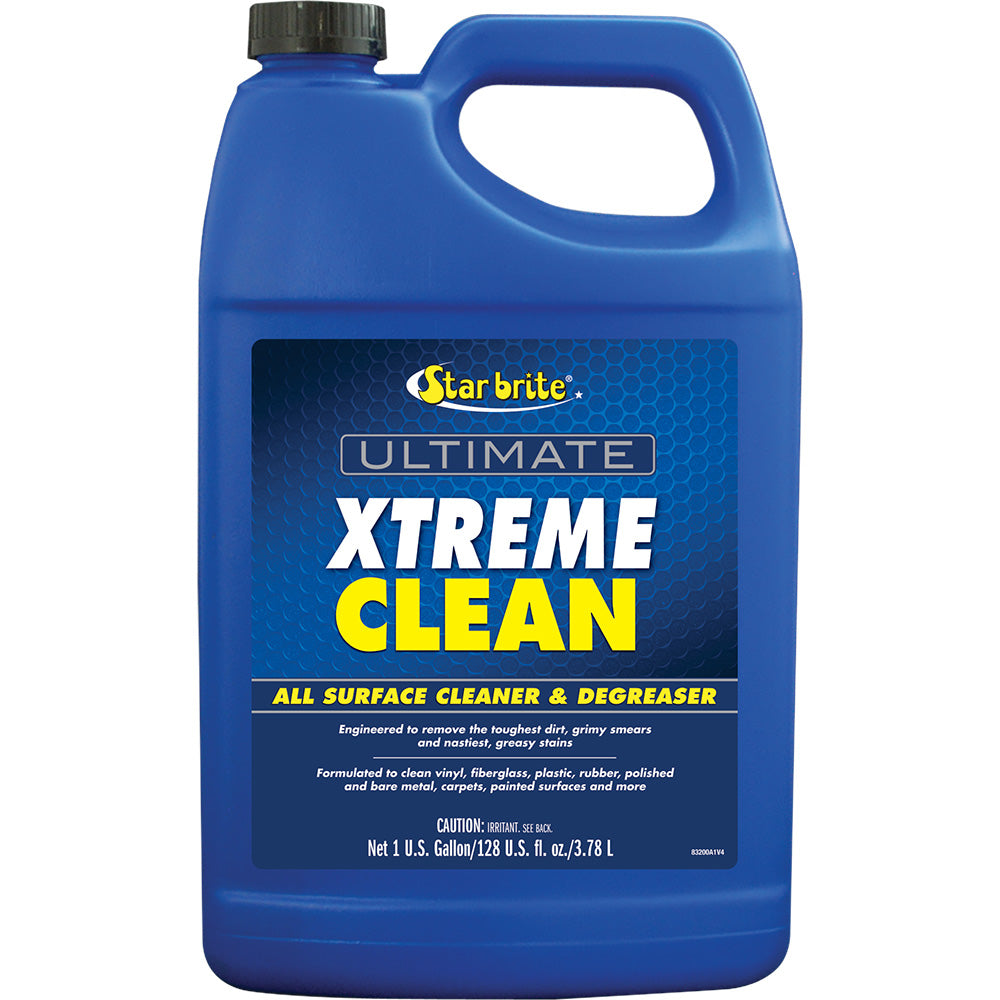 Star brite Ultimate Xtreme Clean all-surface cleaner and degreaser in a 1-gallon container, suitable for versatile cleaning tasks.