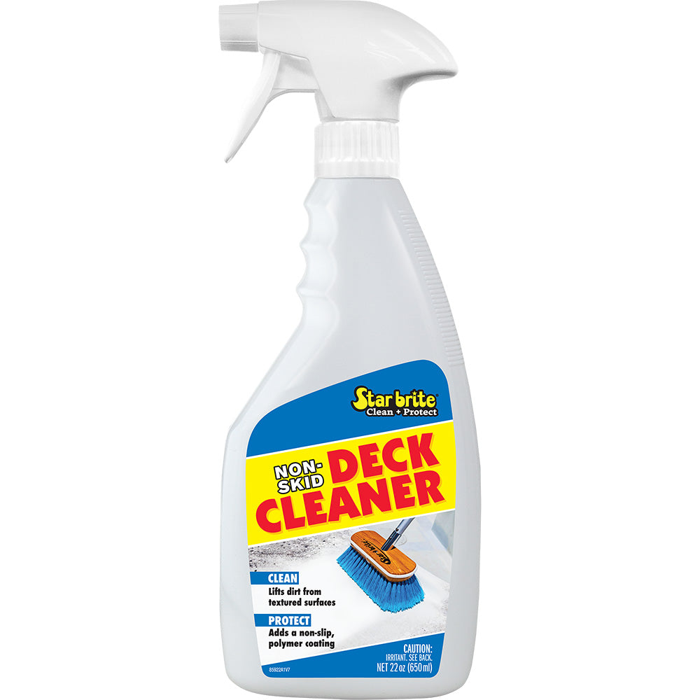 Star brite Non-Skid Deck Cleaner Protectant in 22 oz bottle, designed for cleaning and protecting boat decks from grime and stains.