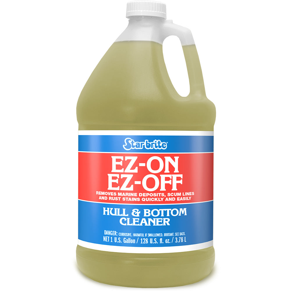 Star brite EZ-ON EZ-Off Boat Hull Cleaner in a 1-gallon container, designed for effective boat bottom cleaning.