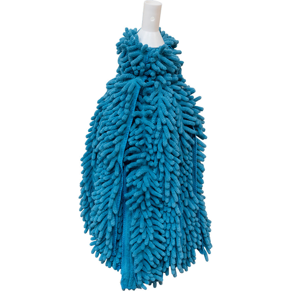 Star brite microfiber reggae mop with quick connect fitting, designed for extend-a-brush handles, for effective cleaning.