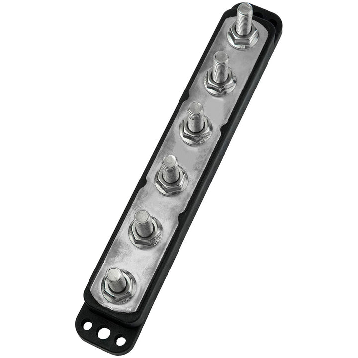 Egis MaxiBus 6 5/16-inch studs for 250 AMP busbar connection, showing electrical connectors and insulators.