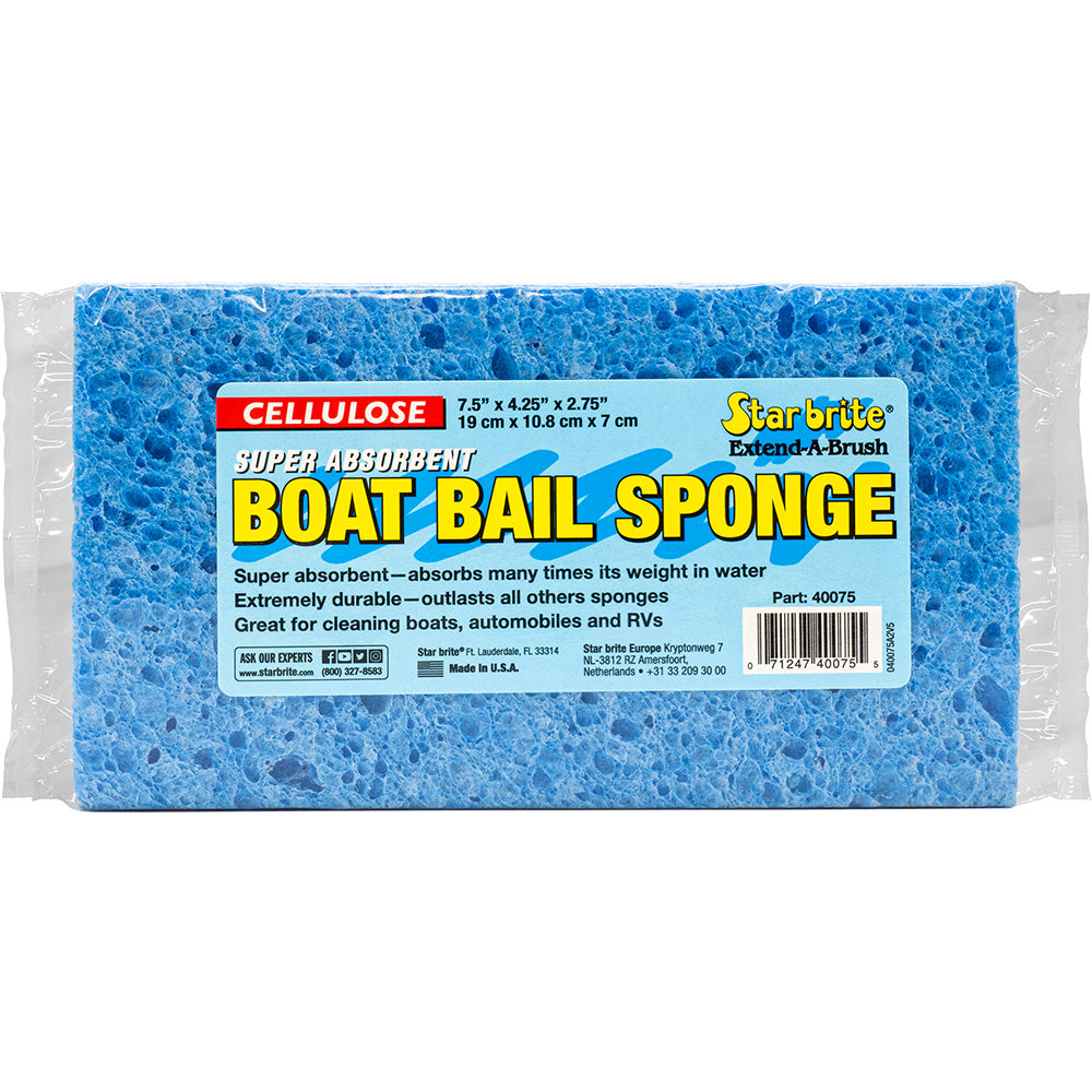 Star brite Super Absorbent Cellulose Bail Sponge XL, 7.5 x 4.25 x 2.75 inches, cleaning sponge with thick, absorbent material
