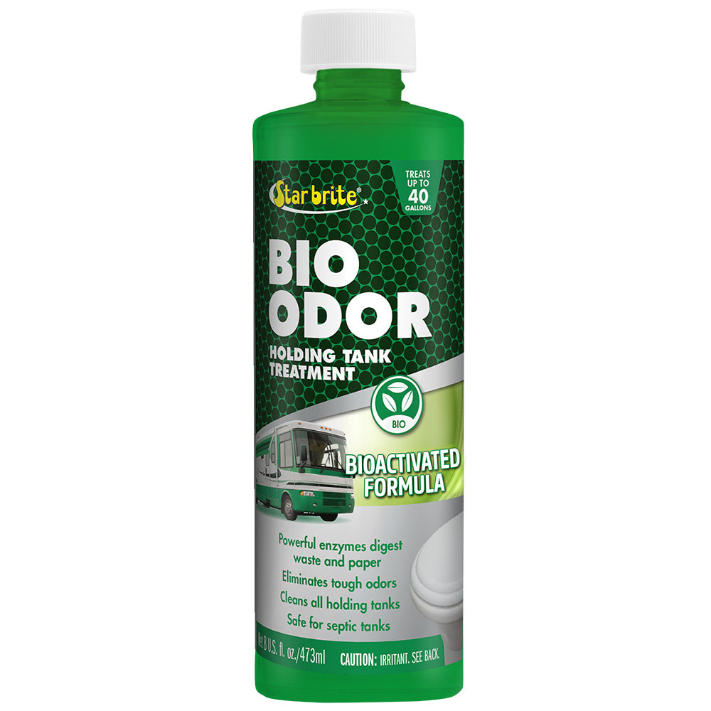 Star brite RV Bio Odor enzyme holding tank treatment bottles, marine sanitation product for odor control, 8 oz each, 4-pack