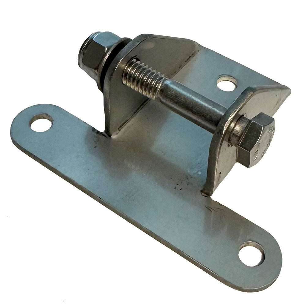 Heavy-duty stainless steel upper bracket for heavy-duty actuator by Lectrotab, designed for marine boat trim tabs.