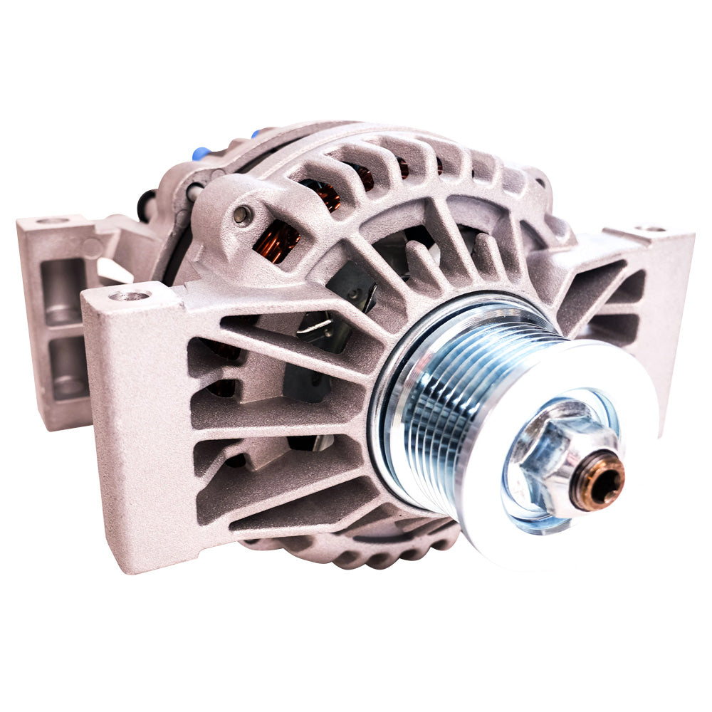 ARCO Marine Zeus A115/3500W 24V high output alternator with pad mount, designed for marine applications, shown in the image.