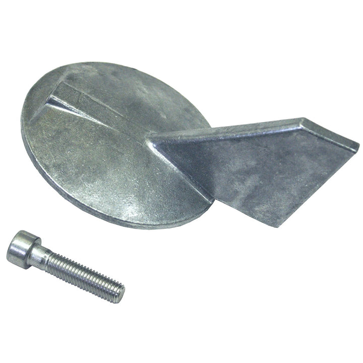 Performance Metals Yamaha trim tab anode for 150-200hp outboards, counter-rotating, corrosion protection part.