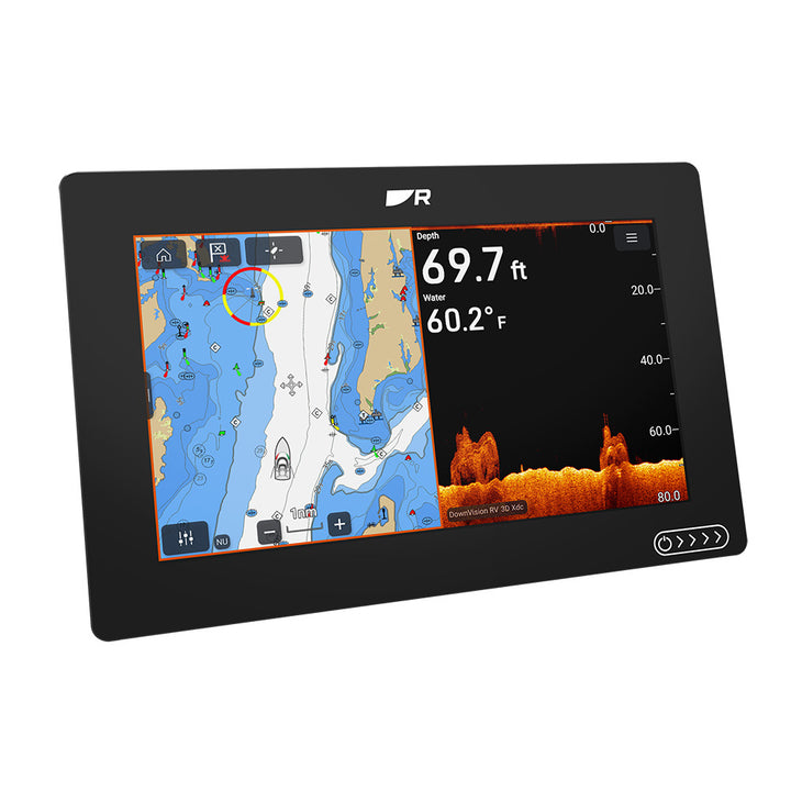Raymarine Axiom 2 RV 9-inch chartplotter and fishfinder with RealVision 3D sonar display and Lighthouse North America chart, no transducer
