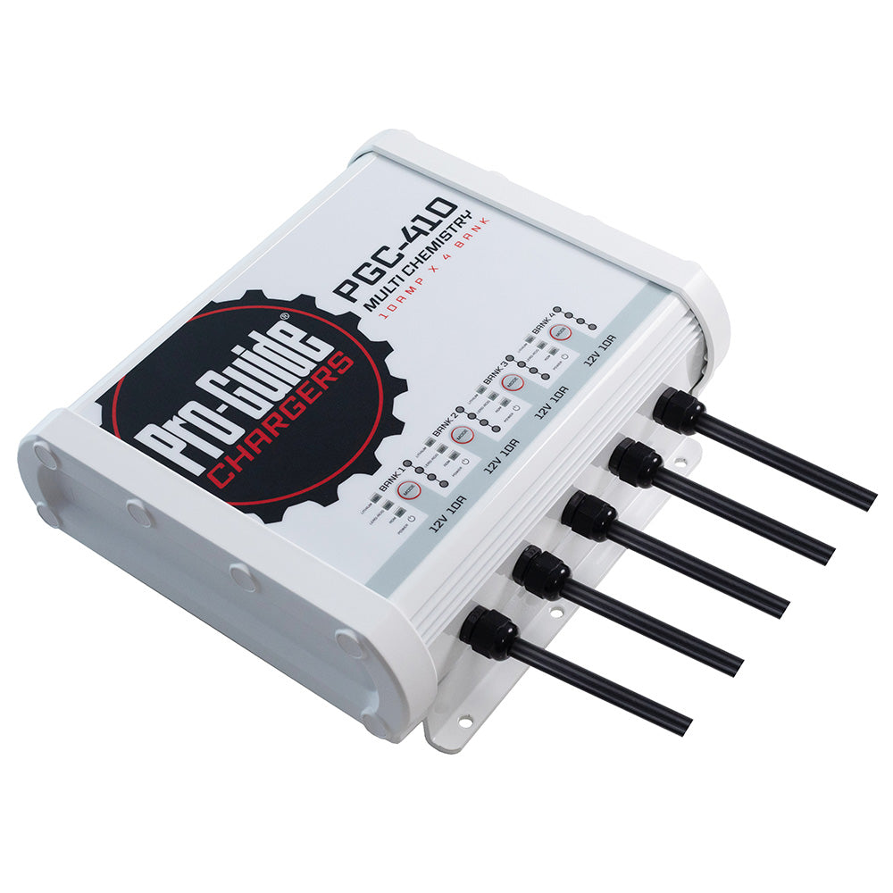 Pro-Guide Batteries 12V 40-Amp 4 Bank On-Board Battery Charger, compact and efficient for vehicle battery charging.