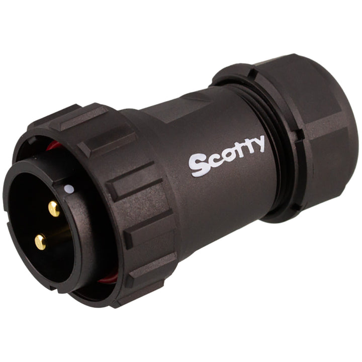 Scotty 2123 marine grade 12V plug accessory with durable, waterproof design for boat electrical connections.
