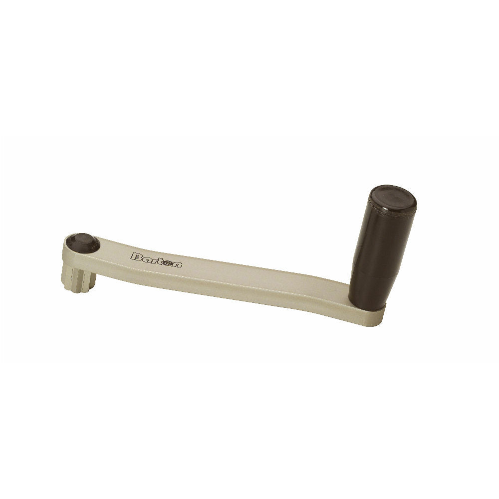 Barton Marine aluminum 8-inch winch handle for boat winches, durable marine-grade hardware for sailing and boating applications.