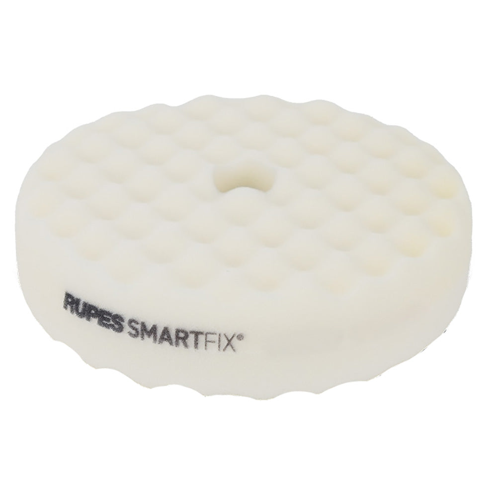 RUPES SMARTFIX double-sided ultra-fine foam pad in white, 180mm cleaning pad for polishing and detailing tools.