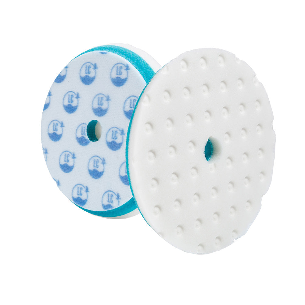 Lake Country Marine White Correcting Foam Pad with CCS Technology, 6.5-inch cleaning foam pad for automotive polishing.