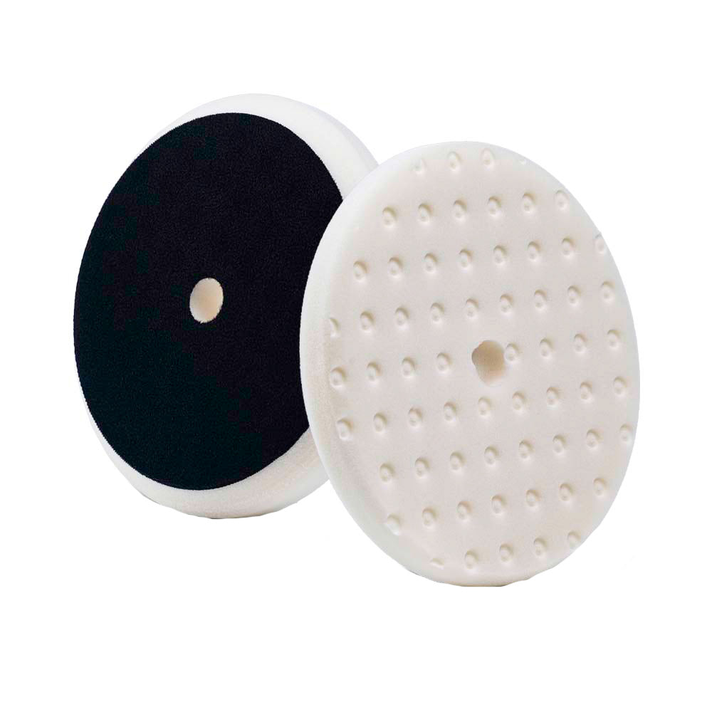 Lake Country Soft White Foam Polishing Pad with CCS Technology, 8-inch cleaning pad for auto detailing and surface polishing.