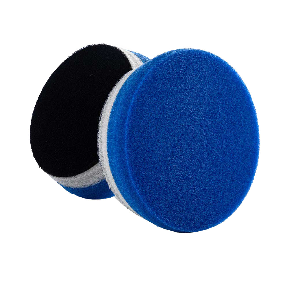 Lake Country HDO Blue Heavy Polishing Pad, 3.5-inch size, used for car cleaning and polishing.