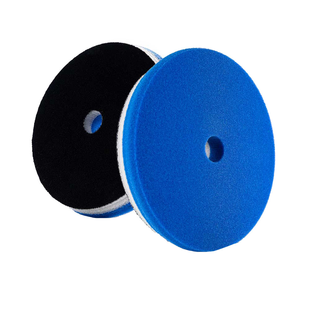 Lake Country HDO Blue Heavy Polishing Pad, 6.5-inch diameter, used for car cleaning and polishing tasks.