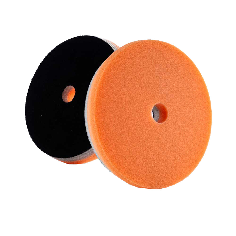 Lake Country HDO Orange polishing pad, 6.5-inch size, used for car cleaning and polishing, shown in the image.