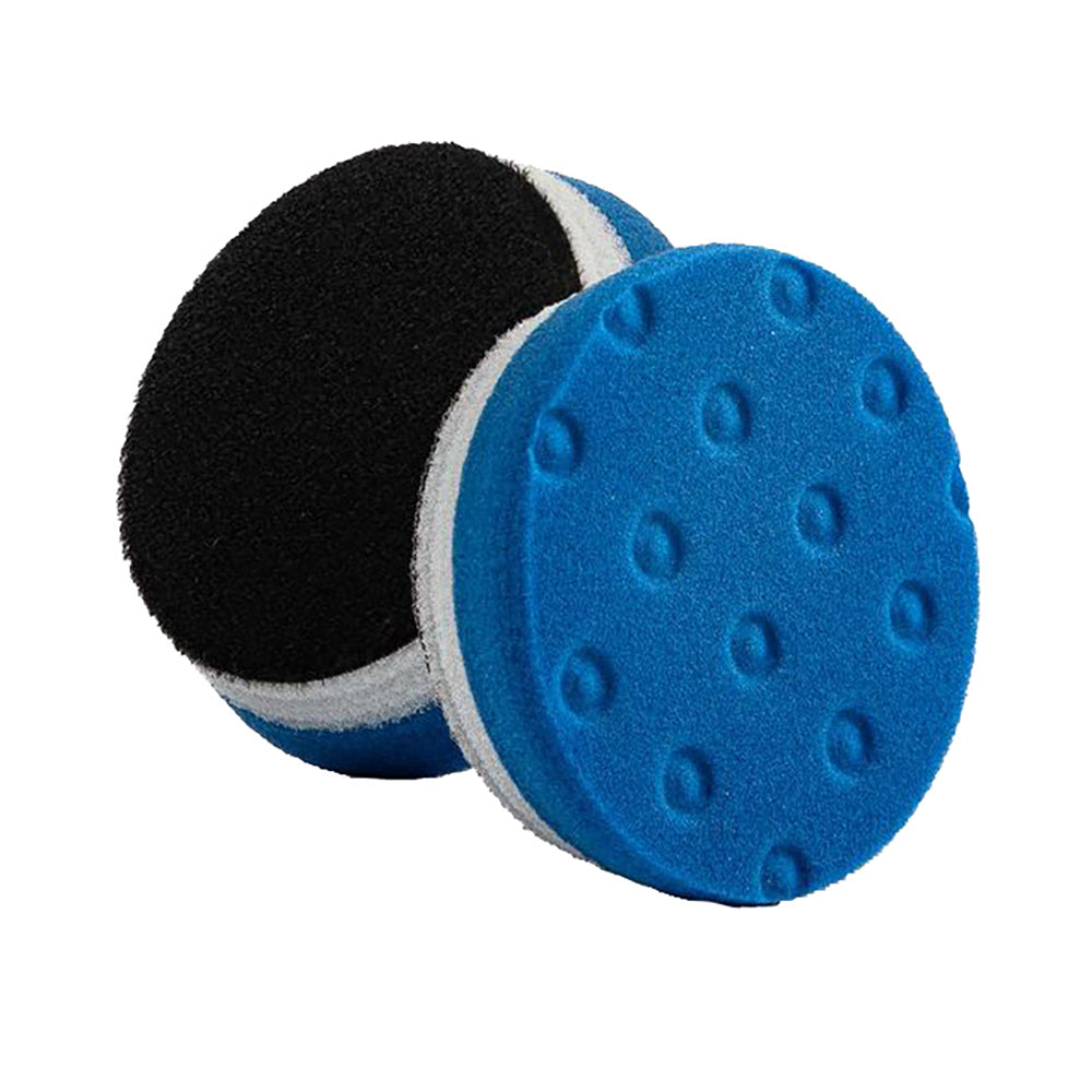 Lake Country HDO Blue polishing pad with CCS technology, 3.5-inch diameter, ideal for cleaning and polishing vehicle surfaces.