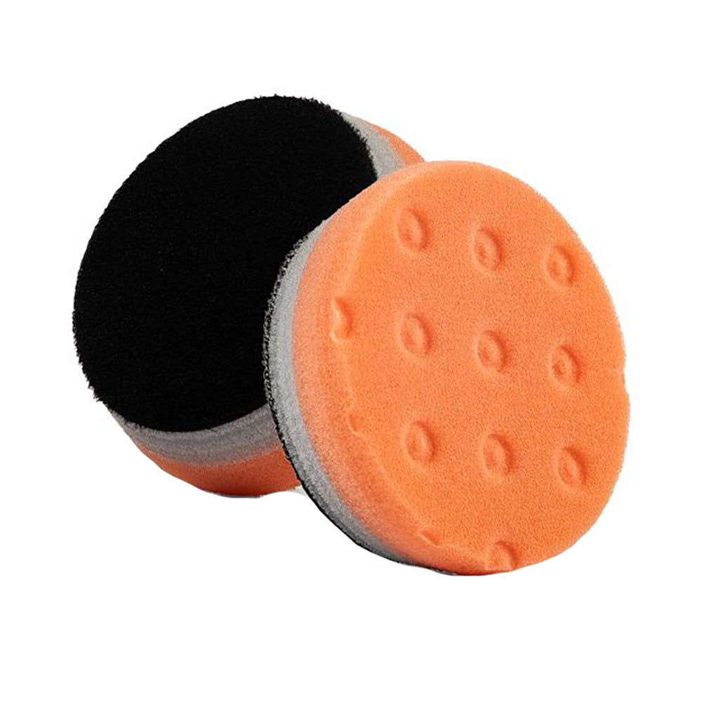 Lake Country HDO Orange polishing pad with CCS technology, 3.5-inch size, ideal for cleaning and polishing surfaces.