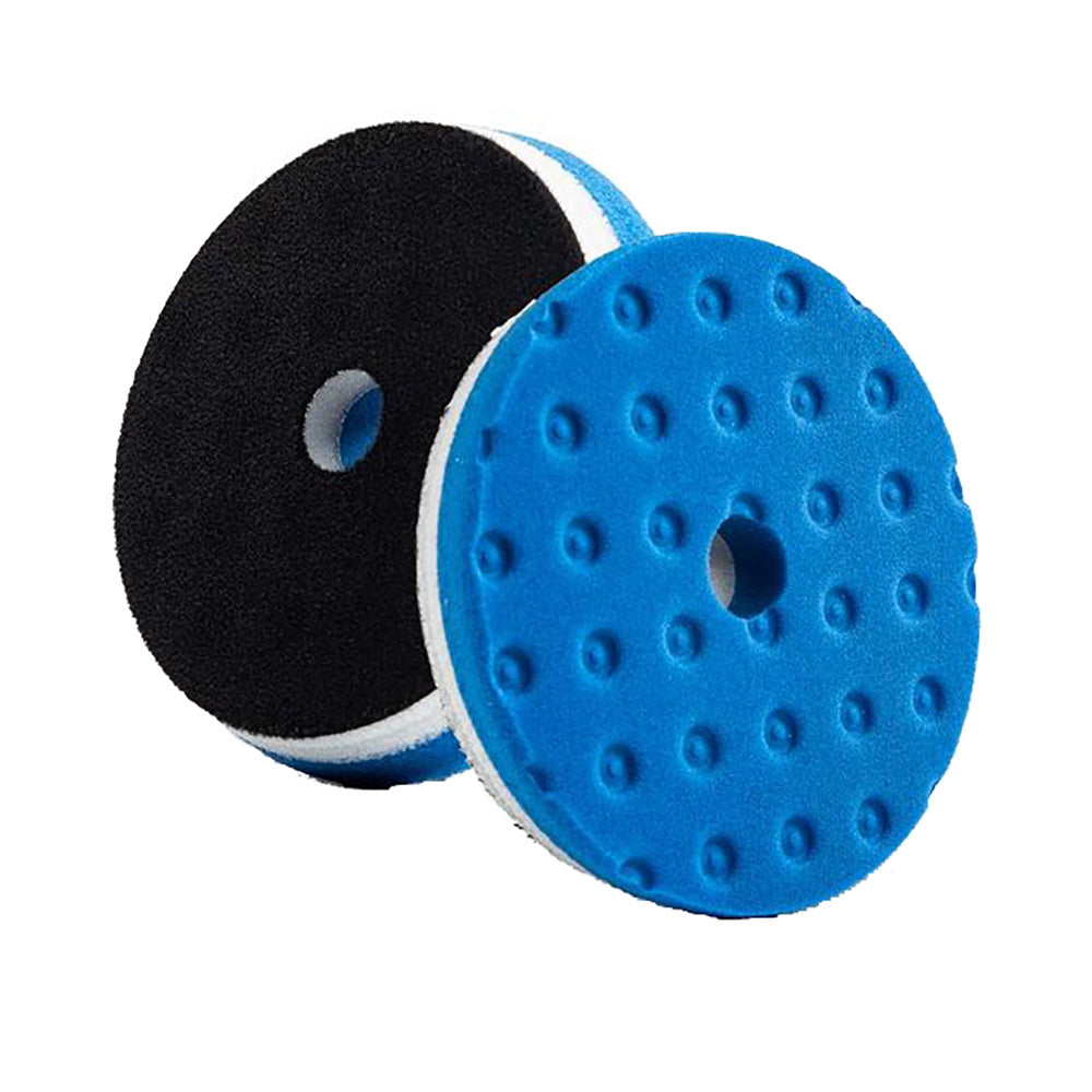 Lake Country HDO Blue Polishing Pad with CCS Technology, 5.5 x 1 inches, used for automotive cleaning and polishing.
