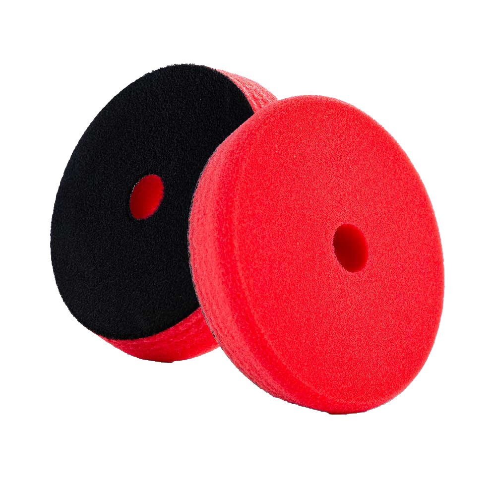 Lake Country Force Red Waxing Pad 6.5-inch cleaning pad for car detailing, designed for applying wax and polish.
