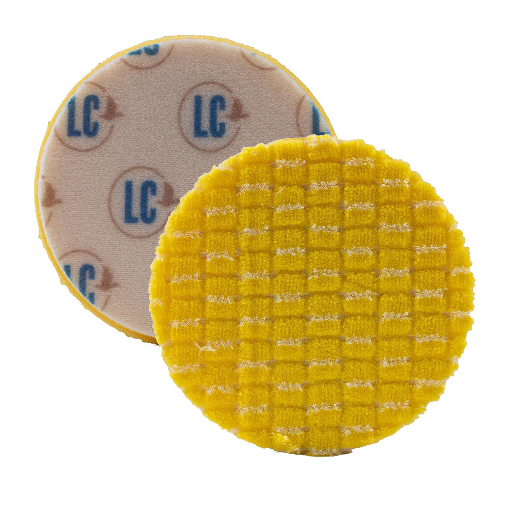 Lake Country 5.5-inch carpet and upholstery cleaning pad for deep cleaning and polishing surfaces.