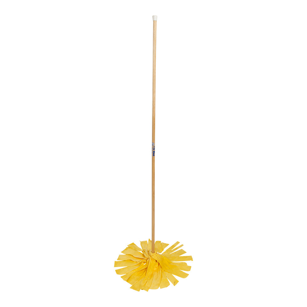 TD Mop 6-foot cleaning mop with wood handle, ideal for household floor cleaning and maintenance.