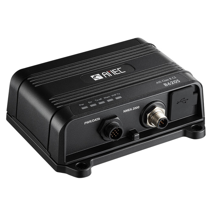AMEC B620S Class B AIS transceiver with VHF splitter, 2W CSTDMA, NMEA2000, NMEA 0183, and USB connection for marine safety