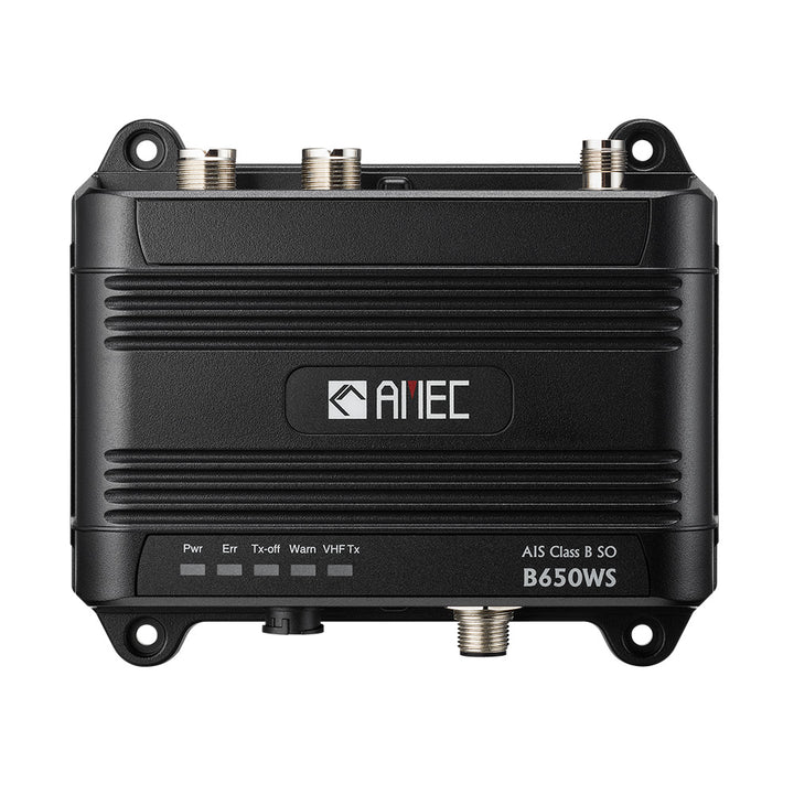 AMEC B650WS Class B AIS transceiver with Wi-Fi, VHF antenna splitter, NMEA 2000, NMEA 0183, USB, 5W SOTDMA marine communication system