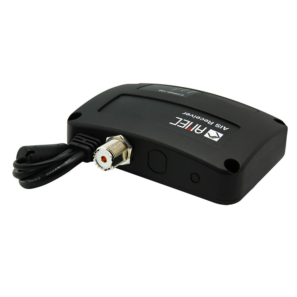 AMEC CYPHO-150 AIS receiver device for marine navigation, featuring a compact design and multiple connection ports.