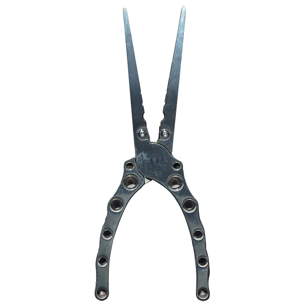 Ti-Tackle Titanium Fishing Pliers Inshore, durable tools with ergonomic grips designed for fishing and tackle adjustments.