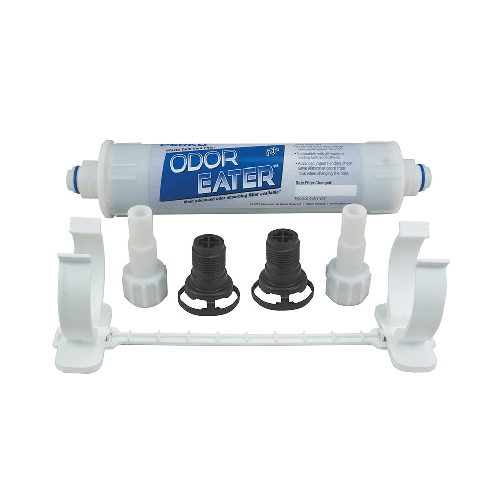 Perko Odor Eater Kit waste tank vent filter base kit for marine sanitation systems, showing the filter components.