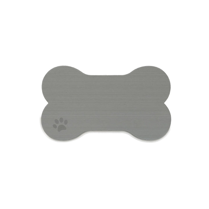 SeaDek Dog Bowl Mat - Storm Grey/Black - Small - 12" x 21"